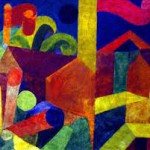 paesaggio con bandiere klee