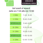 ORARI INDIRIZZO TRADIZIONALE